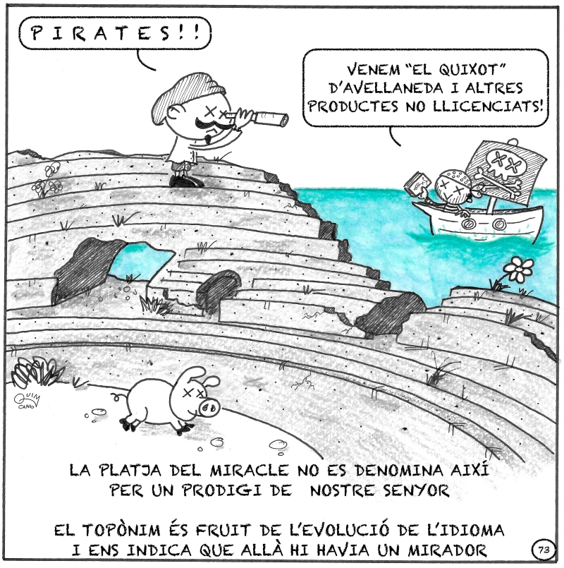 Vinyeta 73 — Origen del nom de la platja del Miracle
