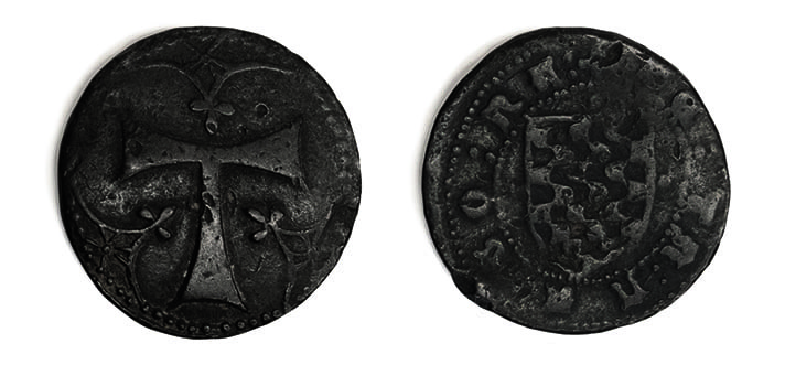Presentació d'una moneda medieval. La peça del mes