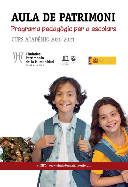 Les quinze ciutats patrimoni de la humanitat d’Espanya convoquen l’alumnat d’educació secundària a presentar treballs de bones pràctiques en la gestió del patrimoni mundial