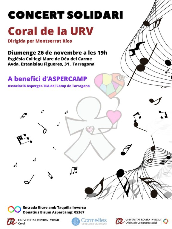 Concert Solidari Coral URV a benefici d'ASPERCAMP