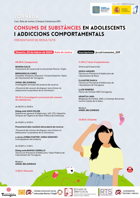 Jornada consum de substàncies en adolescents i addiccions comportamentals