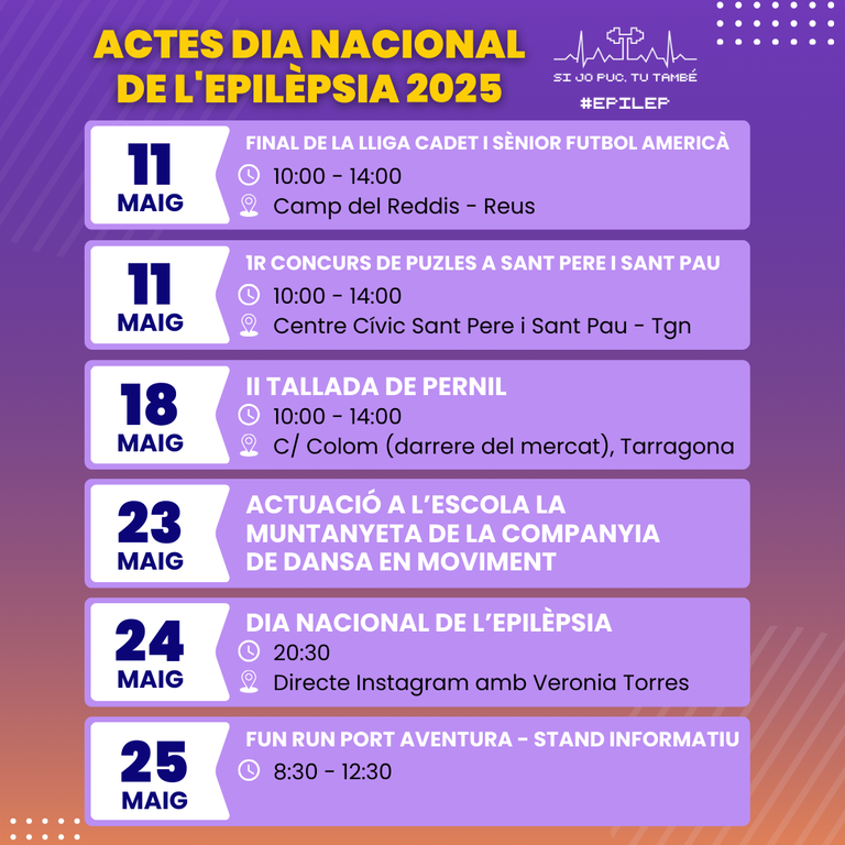 Actes en motiu del Dia Naiconal de l'Epilèpsia 2025