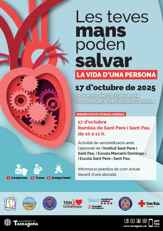 Activitat de sensibilització de l'aturada cardíaca a Sant Pere i Sant Pau