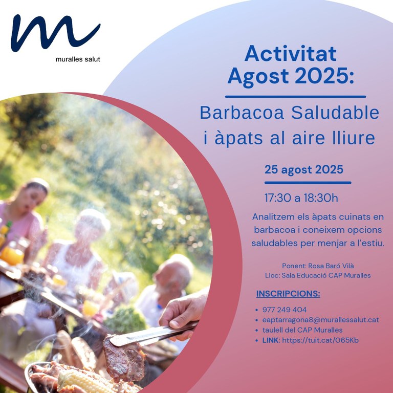 Barbacoa saludable i àpats a l'aire lliure