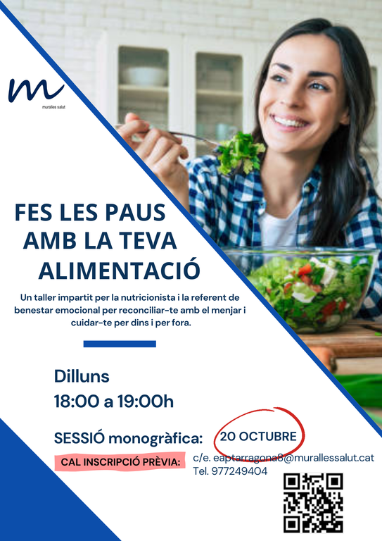 Fes les paus amb la teva alimentació