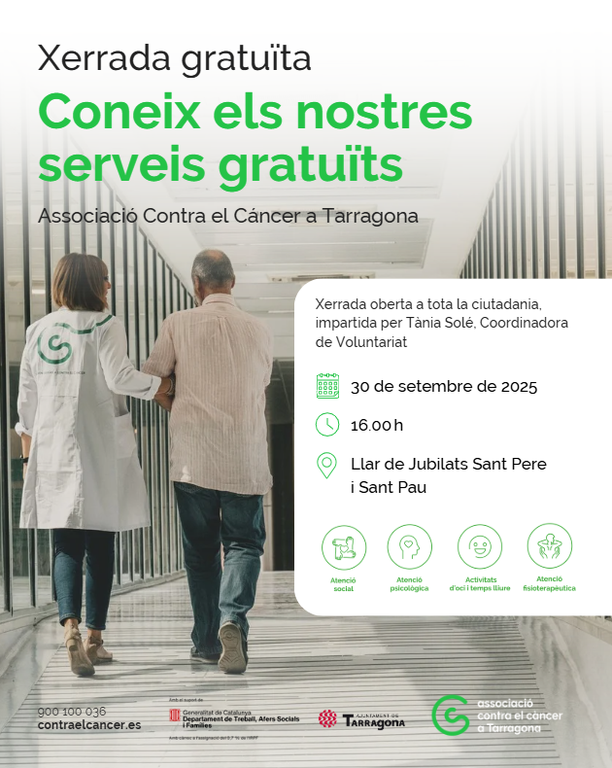 Parlem? Coneix l'Associació Contra el Càncer a Tarragona