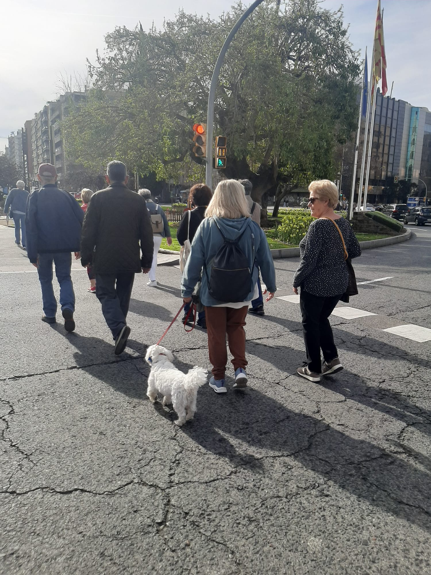 Caminada a la plaça Corsini per ballar zumba