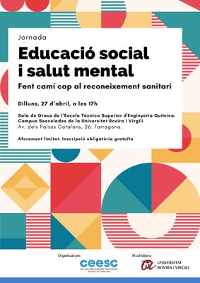 Jornada “Educació social i salut mental: fent camí cap al reconeixement sanitari"