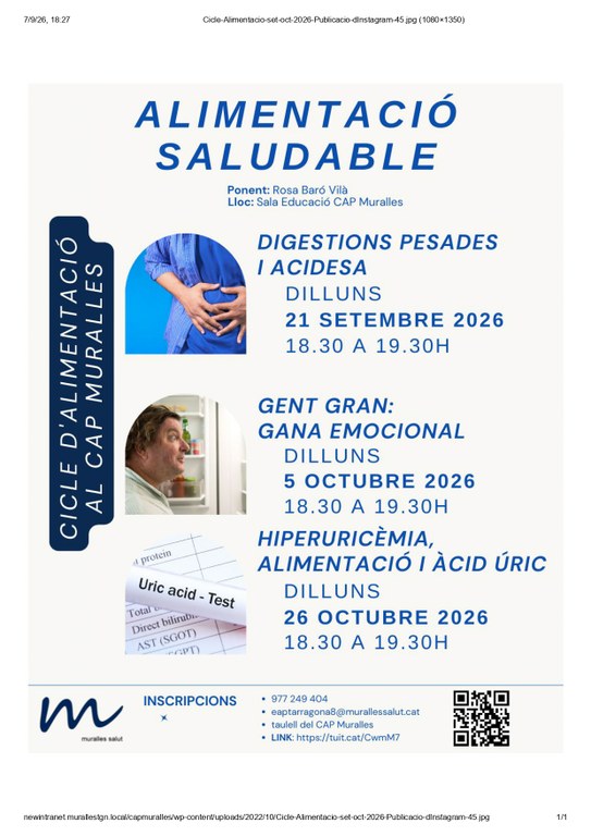 Alimentació saludable | Digestions pesades i acidesa