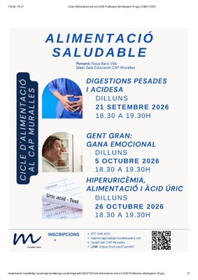 Taller: "Alimentació saludable, la gana emocional