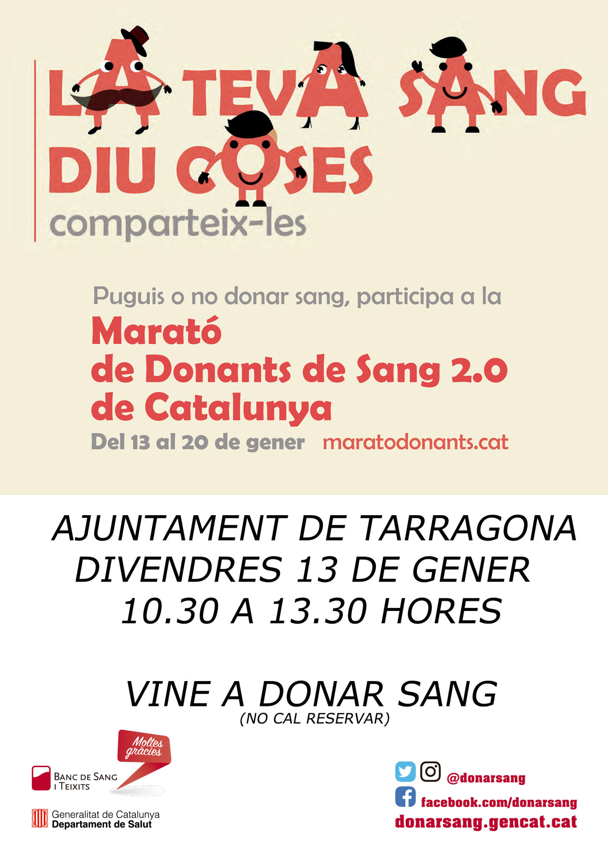 Cartell Marató de Sang 2016