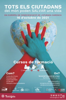 Cartell Dia Europeu de la Conscienciació de l'Aturada Cardíaca 2021