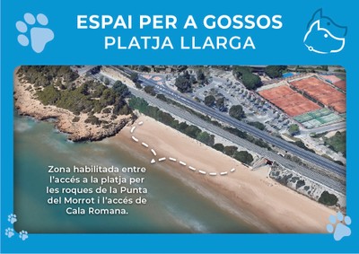 Platja per a gossos - Llarga