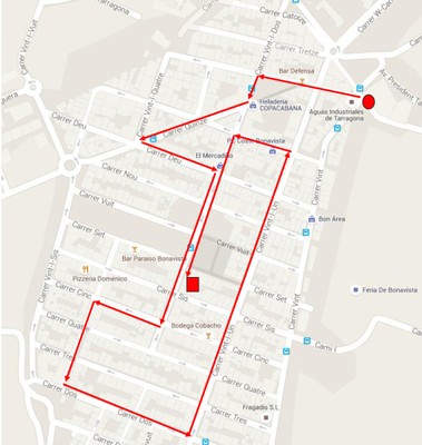 Plànol rua Bonavista 2016