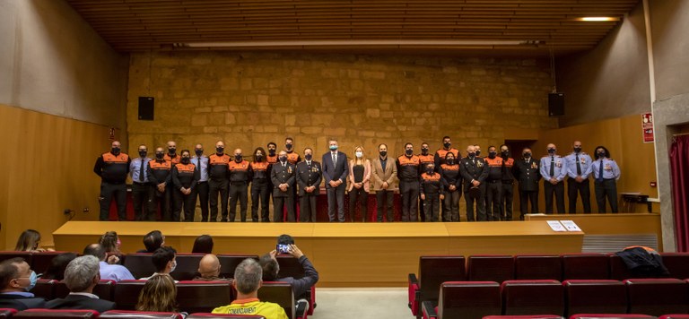L'Ajuntament reconeix el treball del personal voluntari de protecció civil de Tarragona amb l'entrega de medalles i mencions