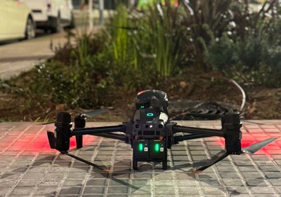 Els drons de la GUT controlaran la circulació des de l’aire quan acabi l’actuació del Concurs de Focs Artificials