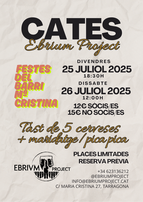 Cata de cervesa a la fresca amb maridatge