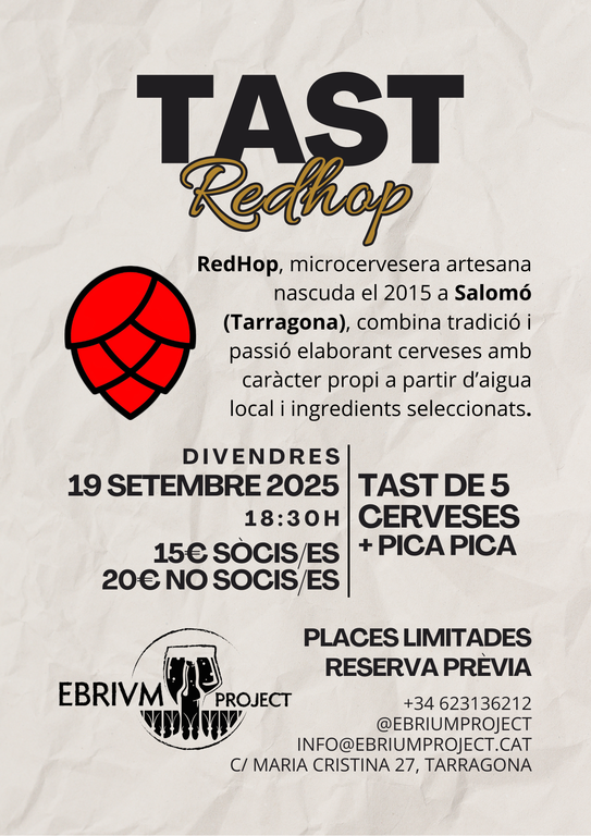 Tast de Cerveses Artesanes de RedHop