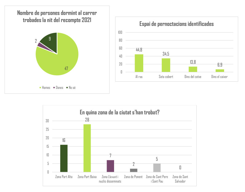 Gràfiques de dades del recompte 2021