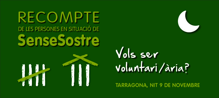 127 persones voluntàries participaran aquest dimarts a la nit al recompte de persones sense sostre