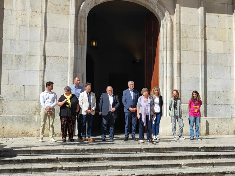 Lectura del manifest de la Xarxa Local per a la Gent Gran de Tarragona