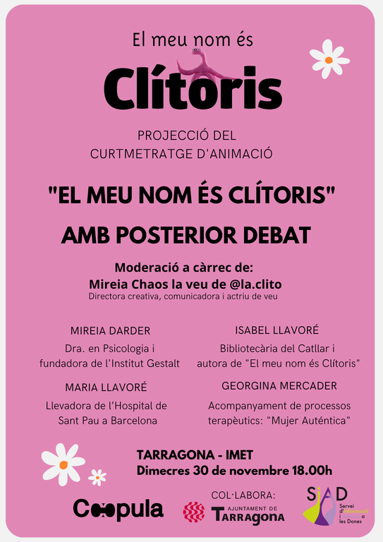 Isabel Llavoré presenta demà del seu llibre i curt 'El meu nom és Clítoris' 