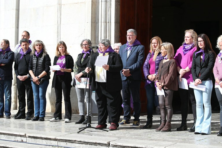L'Ajuntament celebra el Dia Internacional de les Dones amb la lectura del manifest unitari