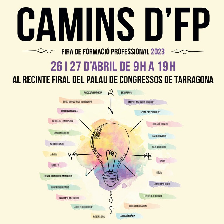 La fira de Formació Professional Camins d'FP arriba aquest dimecres a Tarragona
